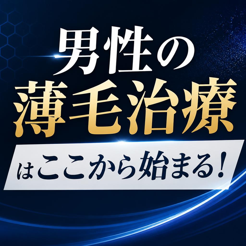 男性の薄毛治療はここから始まる！