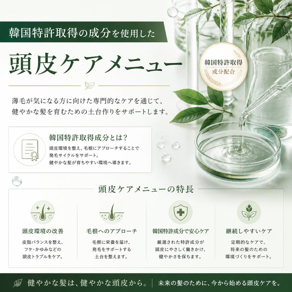 薄毛予防の専門施術