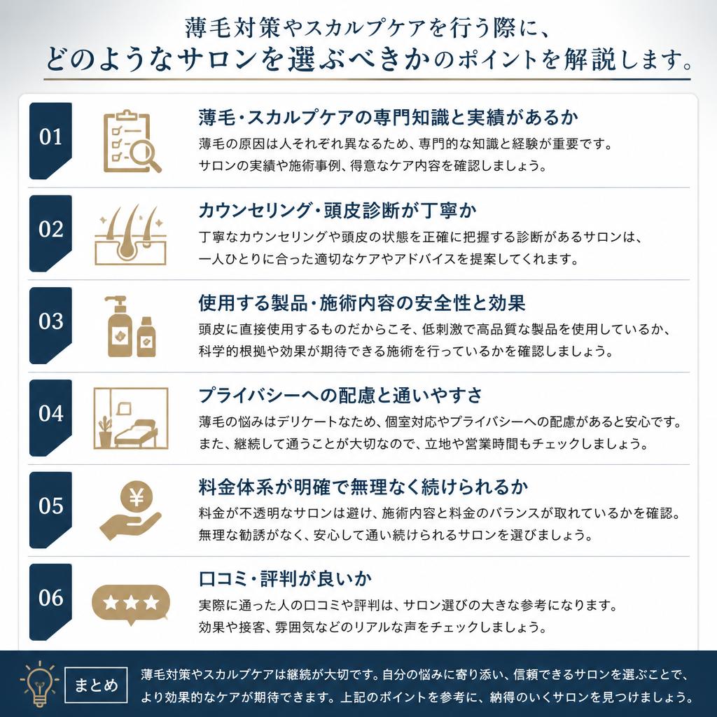 経営者におすすめのサロン選び