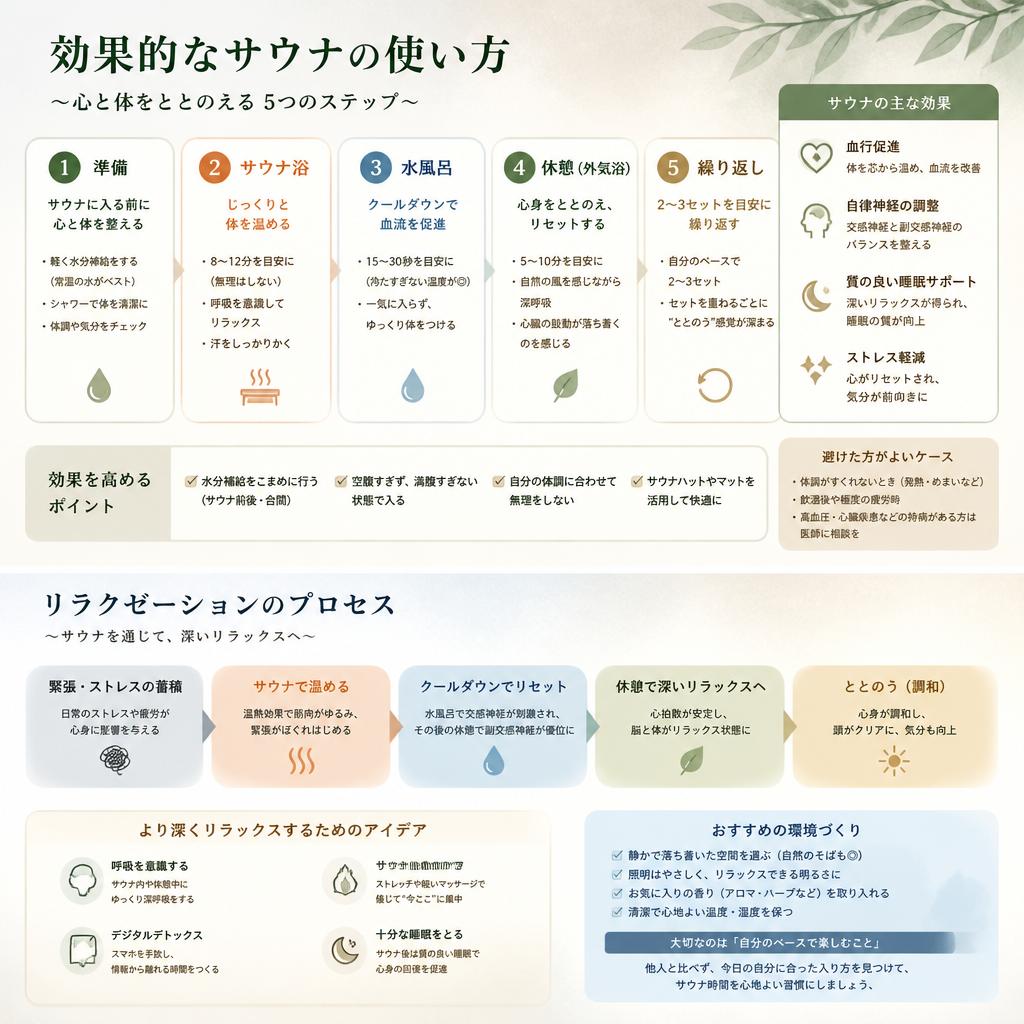 5. サウナ利用の効率的な方法