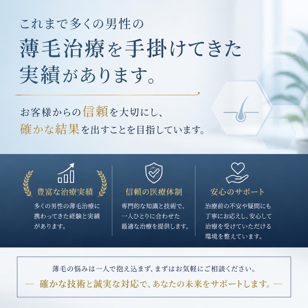 実績と信頼のサロン