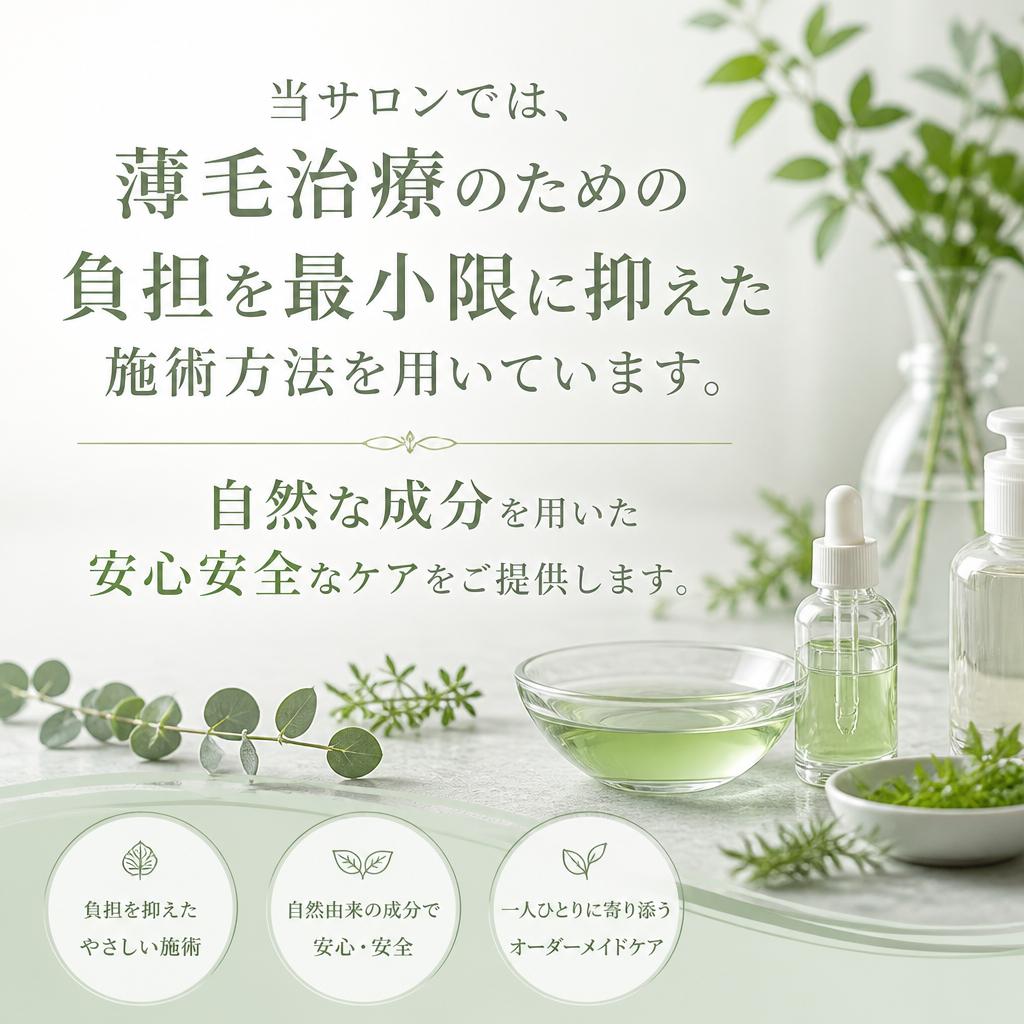 薄毛ではない方法でのアプローチ