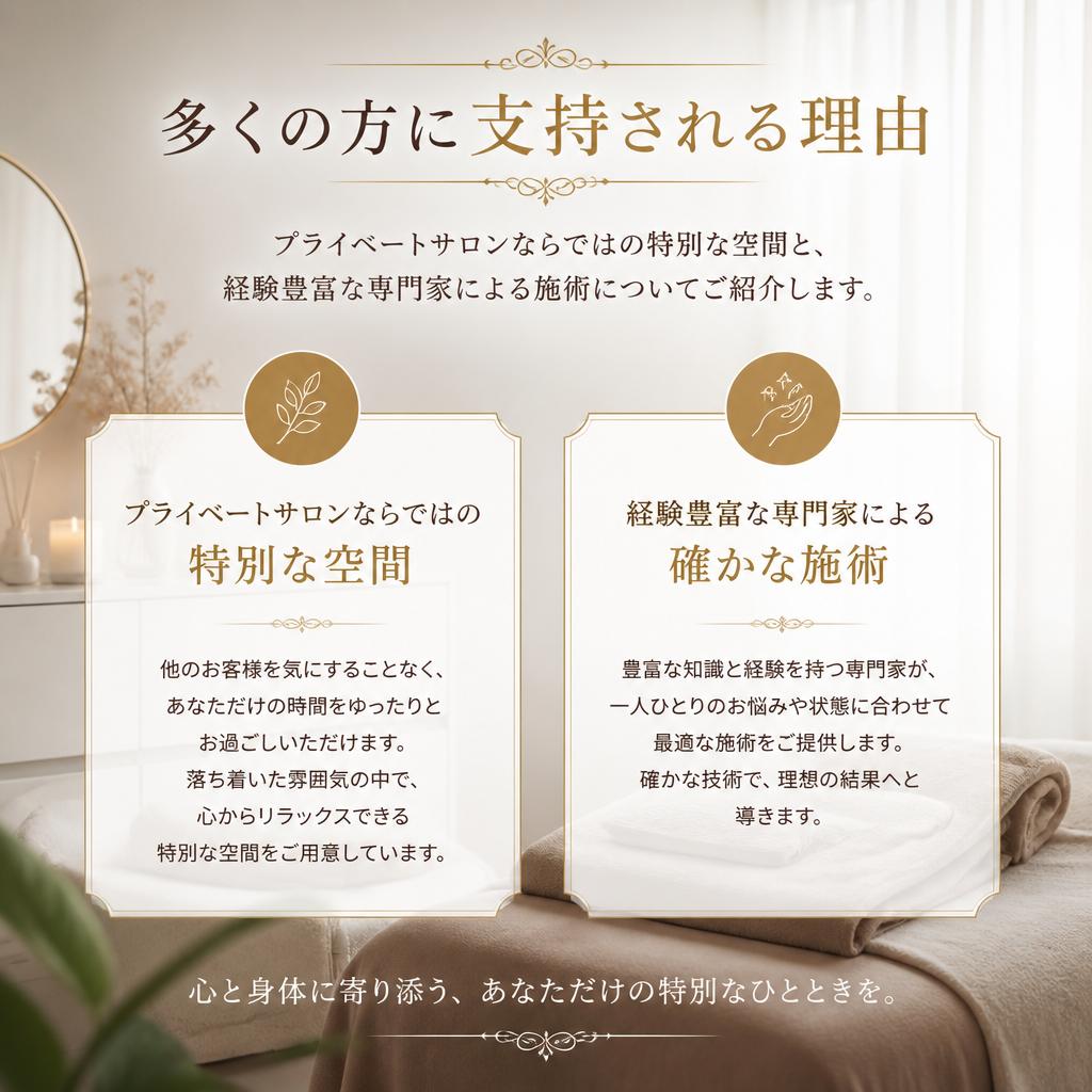 エステサロンが選ばれる理由
